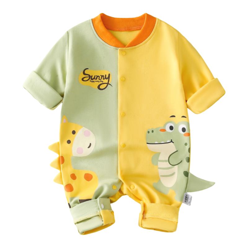 【7A抗菌】婴儿衣服春秋款连体衣四季长袖哈衣爬服外出可爱