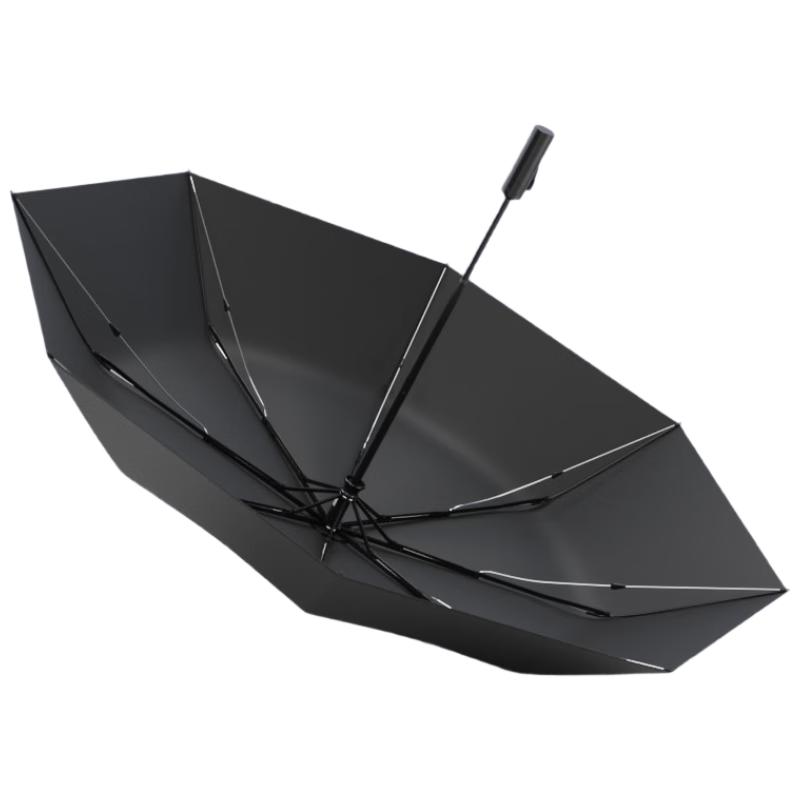 京东京造 黑武士PLUS台风伞 吹不翻的伞加固结实防吹翻双人三折21寸102cm 【⭐10级风吹不翻】自动双人大伞