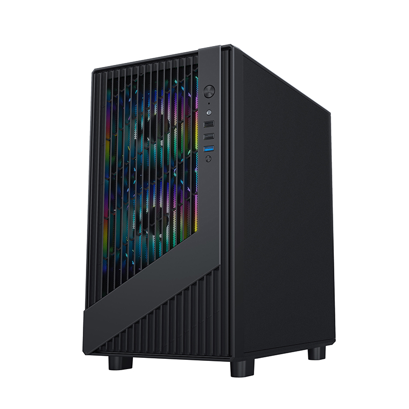 Sumtax/迅钛 飞鹰240电脑机箱台式侧透游戏水冷M-ATX主板mini机箱