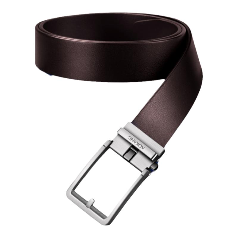 奥康男士内穿皮带2025潮流年轻人腰带商务休闲自动扣真皮裤带