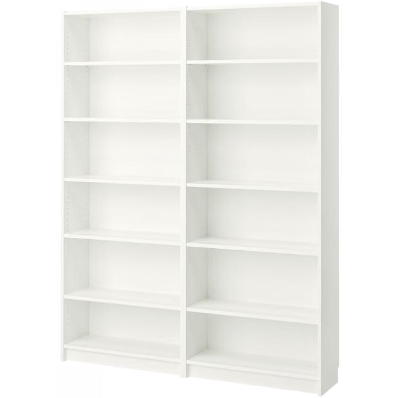 宜家（IKEA）BILLY毕利客厅书柜书房置物架儿童书籍文件收纳书架落地 白色160x28x202cm