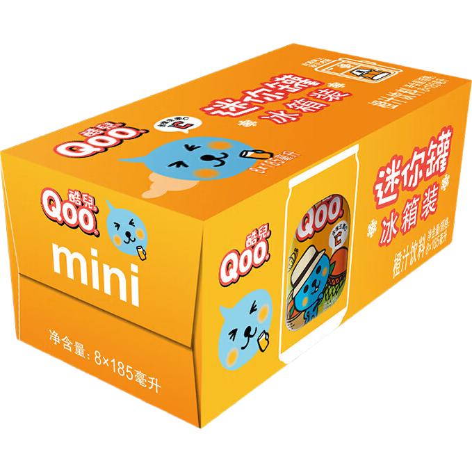 Minute Maid美汁源 酷儿 Qoo果味/果汁饮料橙汁饮料迷你罐185ml*8罐