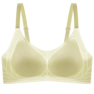欧迪芬 内衣女无钢圈文胸零感无痕 黑色 L