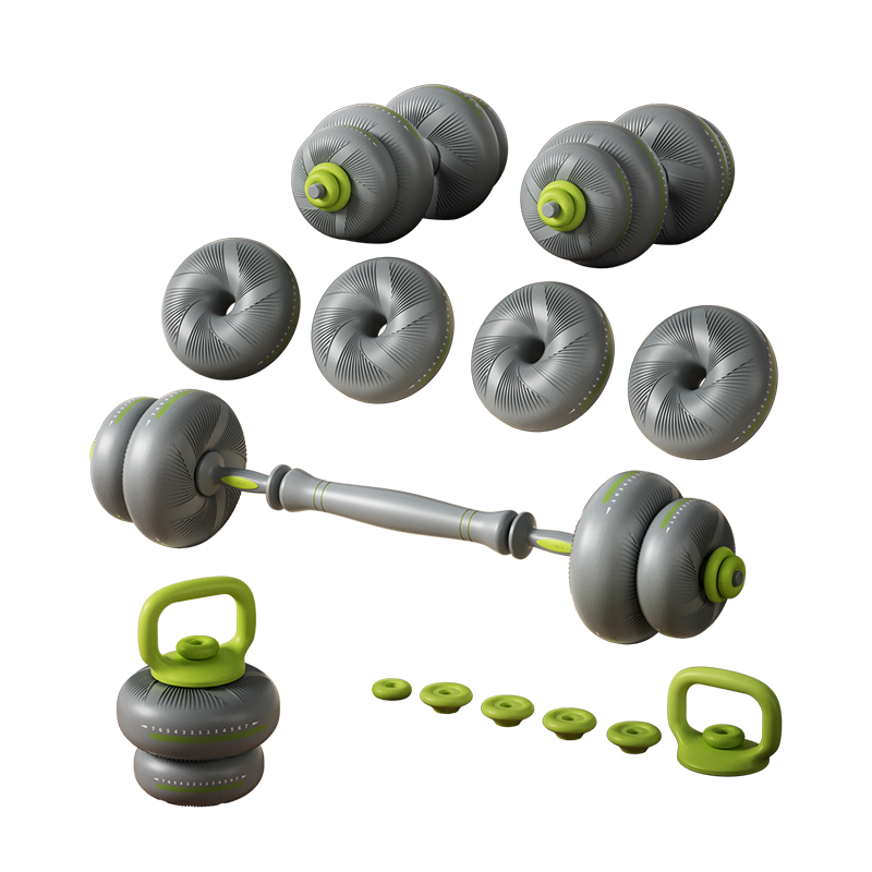 软哑铃男士家用可调节重量杠铃壶铃男生宿舍力量训练运动器材