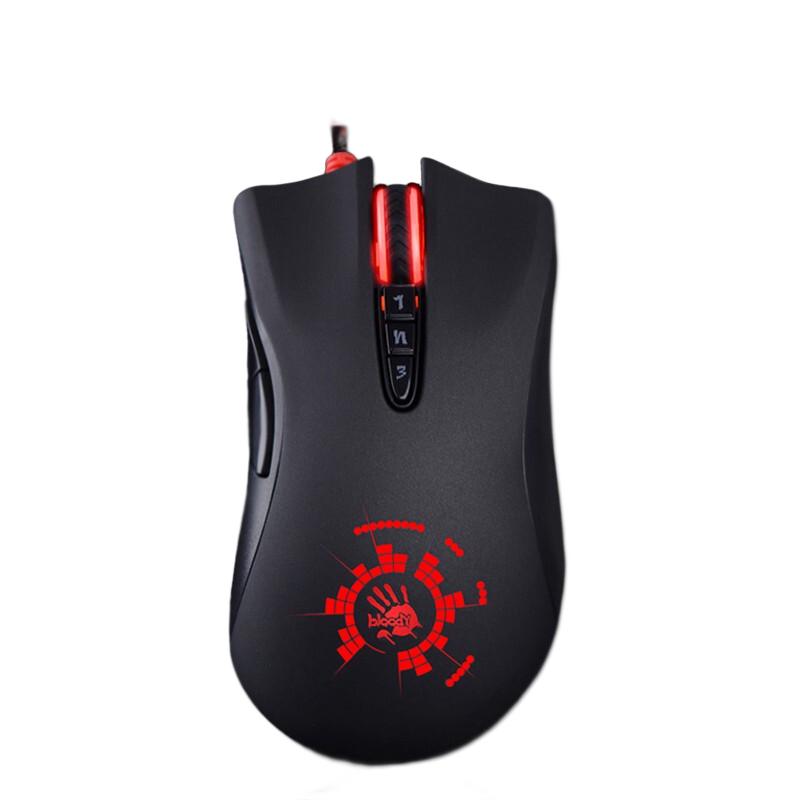 A4TECH 双飞燕 血手幽灵 A91 普通版 有线鼠标 4000DPI 黑色