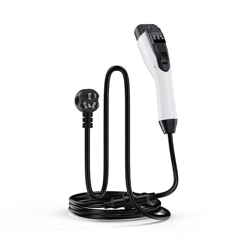 充精灵随车充3.5kw新能源汽车便携充电枪适配于比亚迪特斯拉小米零跑小鹏理想五菱车型家用充电器 3米