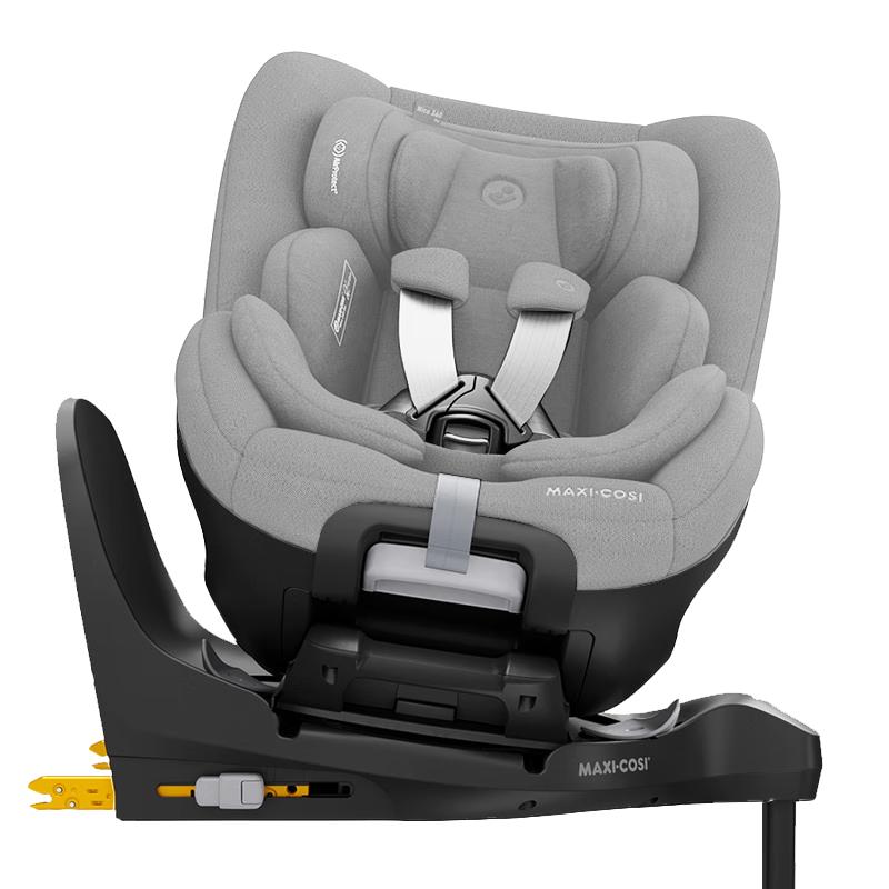 MAXI COSI迈可适新座椅0-4岁儿童汽车用宝宝座椅Mica360Pro 婴儿车载椅 珍爱灰