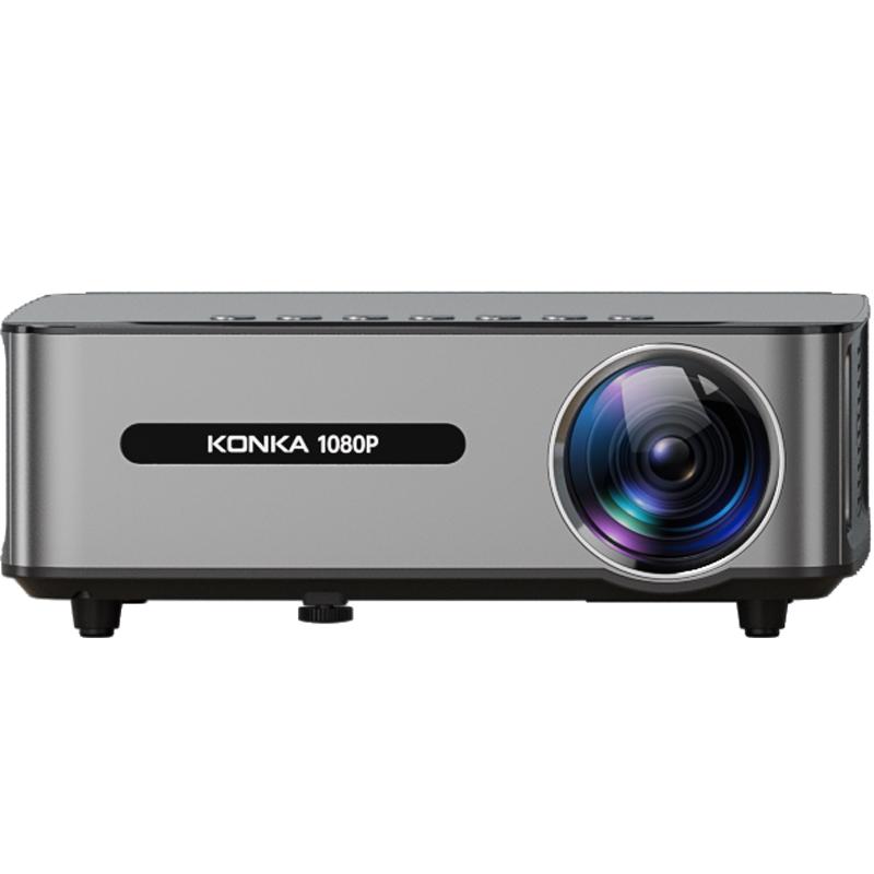  KONKA/康佳 600CVIA 投影仪+壁挂抗光幕布+投影支架  灰色