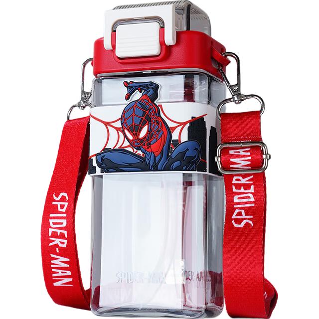 迪士尼（DISNEY）儿童水杯夏季吸管杯双饮大容量方形水壶小学生上学专用饮用水杯子