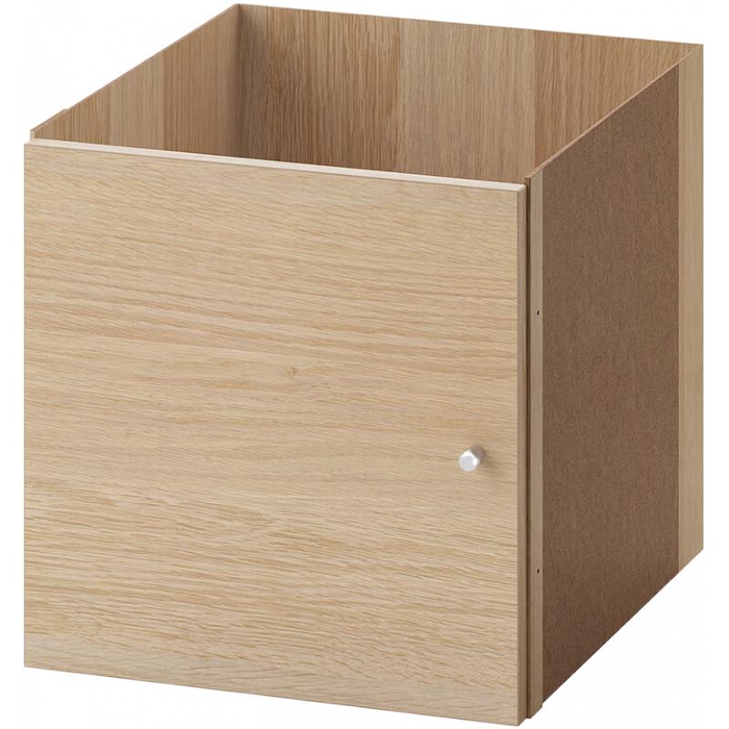 宜家（IKEA）KALLAX卡莱克抽屉柜配件家用杂物收纳储物柜家用 插件带门仿白色橡木纹33x33 厘米