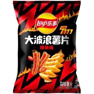 乐事 大波浪薯片 辣味系列 辣条味 70g