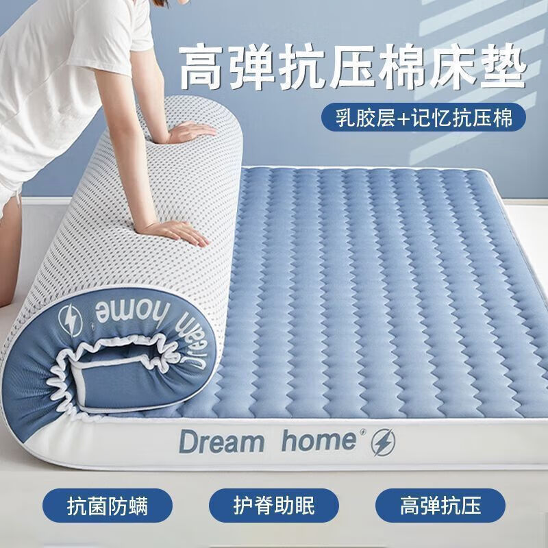 浪莎（langsha）a类记忆棉乳胶床垫1.2x2米学生宿舍单人榻榻米床褥软垫子垫被铺底 -约6cm【抗压护脊 200cm * 120cm 【抗压回弹】