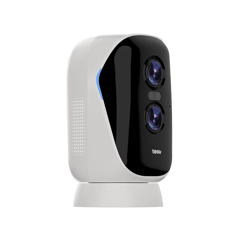 神眸4G监控摄像头 永久免流量 电池免插电智能安防手机远程室内外门口家用夜视 无电无网免打孔BC4 【4G版终身免流】BC4Pro(可旋转360°) 裸机（限时加赠32G内存）