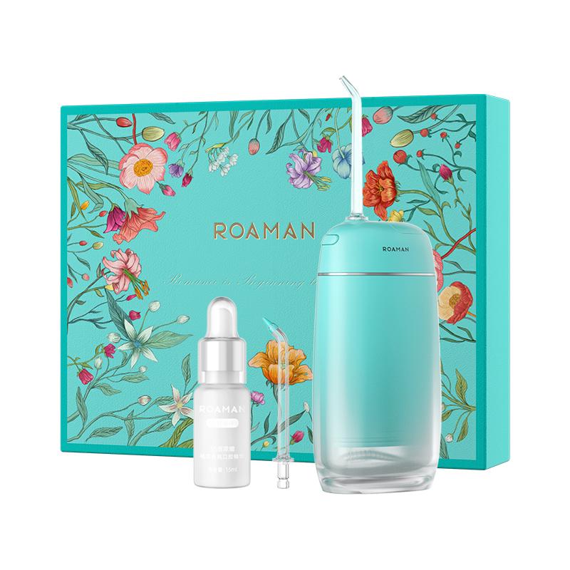 ROAMAN 罗曼 小香妃冲牙器洗牙器水牙线 便携洁牙器mini8礼盒麦浪绿