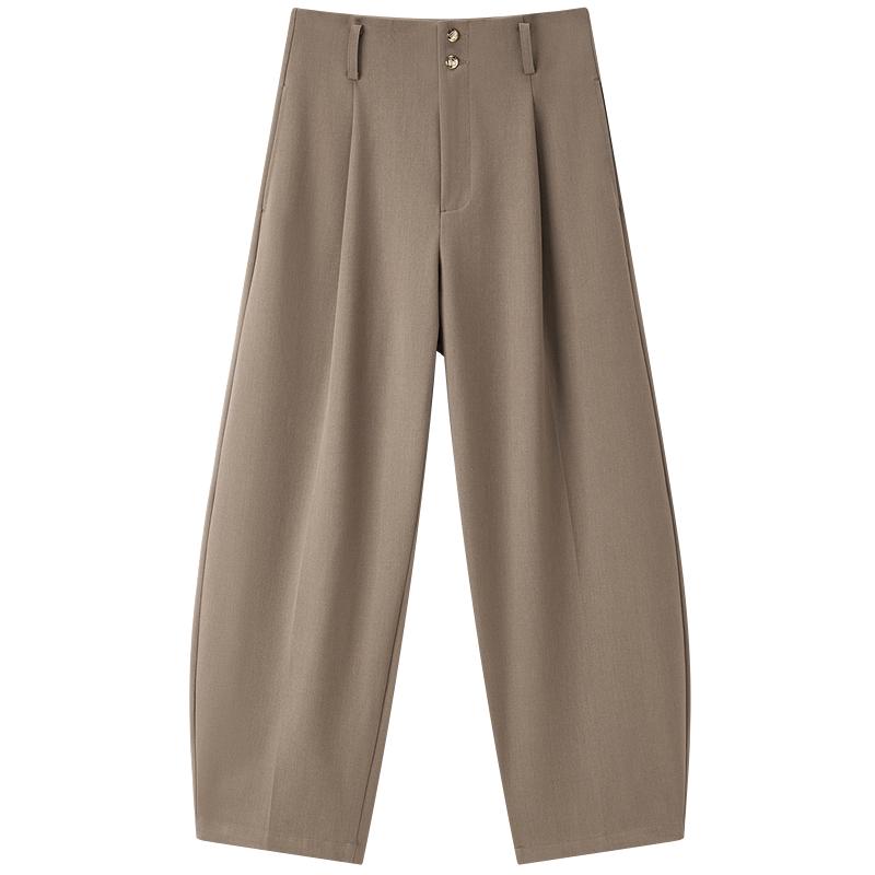 【香蕉型连腰裤】春秋长裤无弹宽松高腰休闲裤女