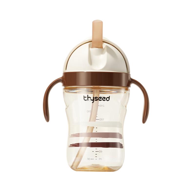 世喜儿童吸管杯1-3岁大宝宝直饮奶瓶喝水杯PPSU牛奶杯幼儿园上学水杯 直饮款 儿童吸管杯 300ml