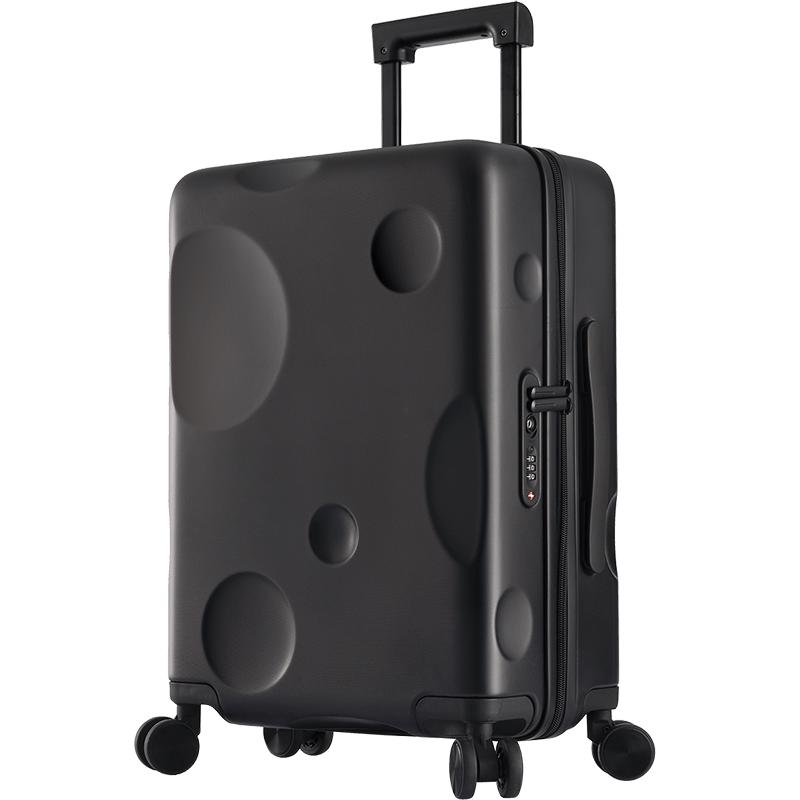 卡拉羊行李箱小型20英寸拉杆箱女登机箱出行旅行箱男芝士箱CX8109芝士黄