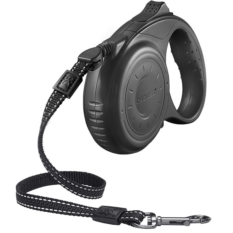 多尼斯自动伸缩牵引绳圆绳防爆冲中小型犬狗狗牵引绳宠物狗绳遛狗