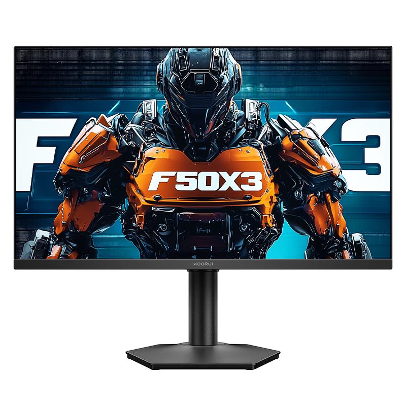KOORUI科睿24.5英寸超频320Hz电竞显示器 Fast-IPS 1ms响应硬件低蓝光HDR400认证 旋转升降电脑屏幕F50X3