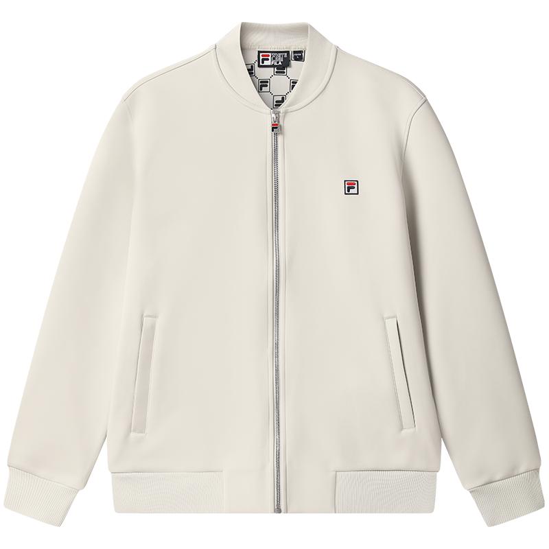 FILA斐乐男针织长袖外套25秋时尚休闲通勤商务行政棒球服