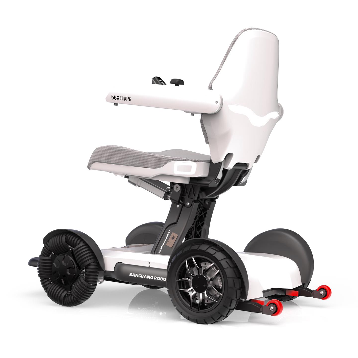 邦邦车电动轮椅尊享X30系列邦邦电动轮椅邦邦机器人智能电动轮椅全自动轻便可折叠旅行越野老人残疾人代步 【标准版】20A锂电25公里+电动折叠+手机智联