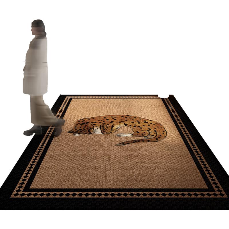 地垫入户门垫中古风可裁剪玄关大门口进门脚垫高级感免洗耐脏地毯