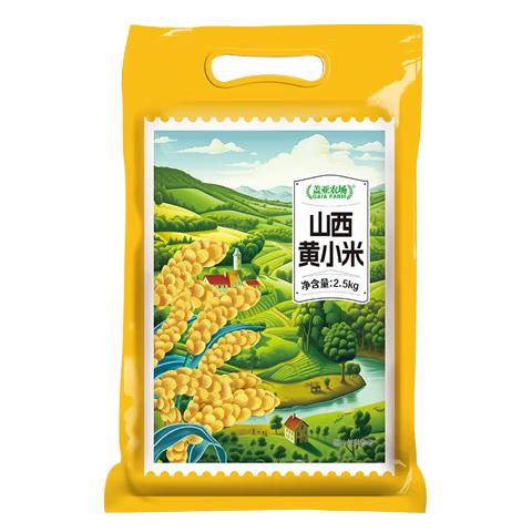盖亚农场山西黄小米2.5kg 油小米五谷杂粮粗粮熬粥月子米山西特产当季新米 山西黄小米 2.5kg*1袋
