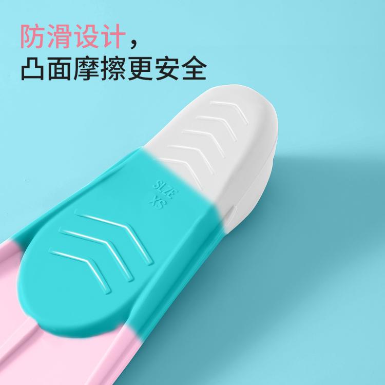 XTEP特步 游泳训练成人通用脚蹼自由泳游泳短脚蹼轻便舒适硅胶潜水蛙鞋
