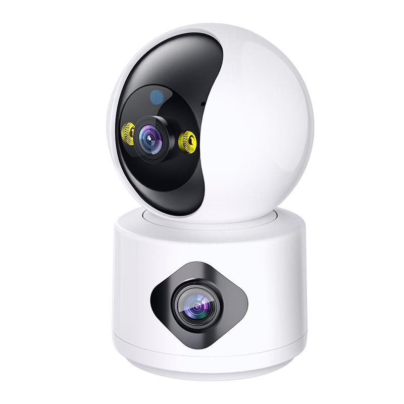 纽曼无线家用智能AI摄像头800万像素高清监控器360度无死角带夜视全景语音手机远程对话室内外家庭云台