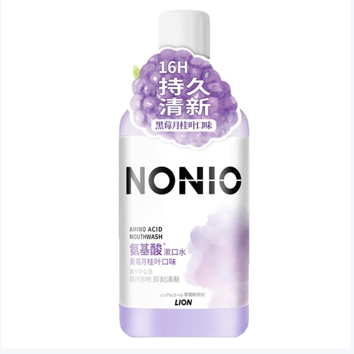 NONIO漱口水 450ml 温和不刺激 清新口气嗽口水 黑莓月桂叶l