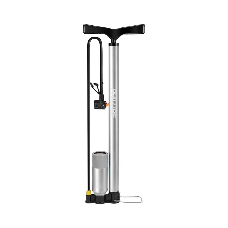 菲利普不锈钢打气筒自行车汽车电动车通用便携带气压车多功能充气