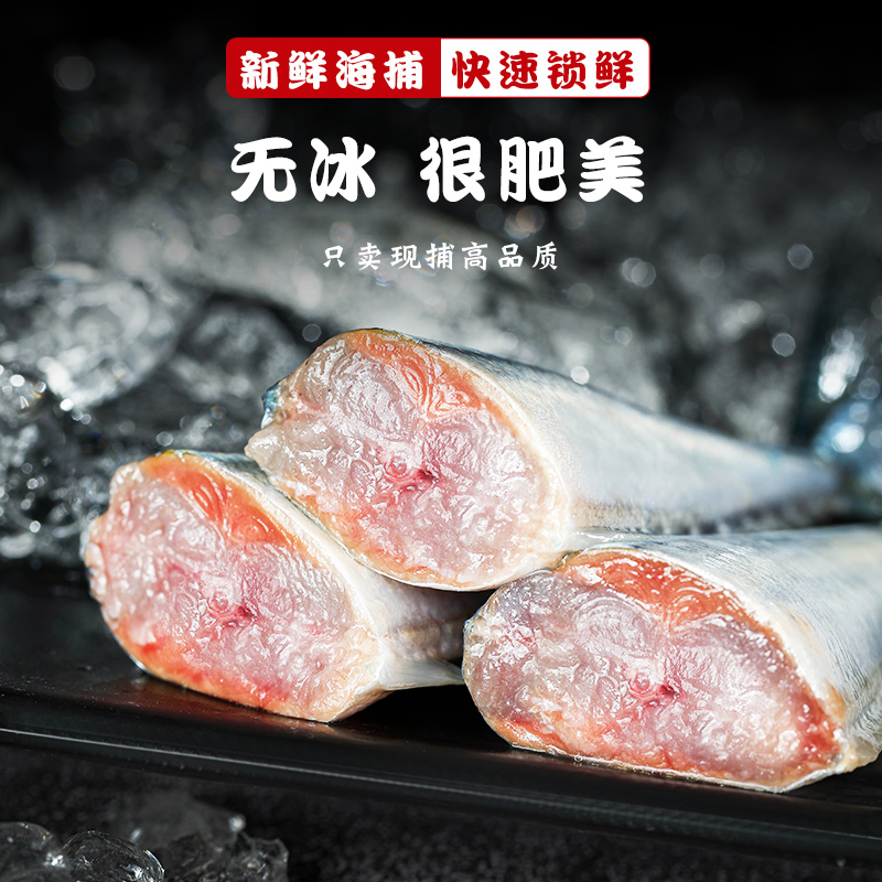 秋刀鱼冷冻新鲜商用日式料理特大号烧烤海鲜水产鲜活深海鱼4斤装