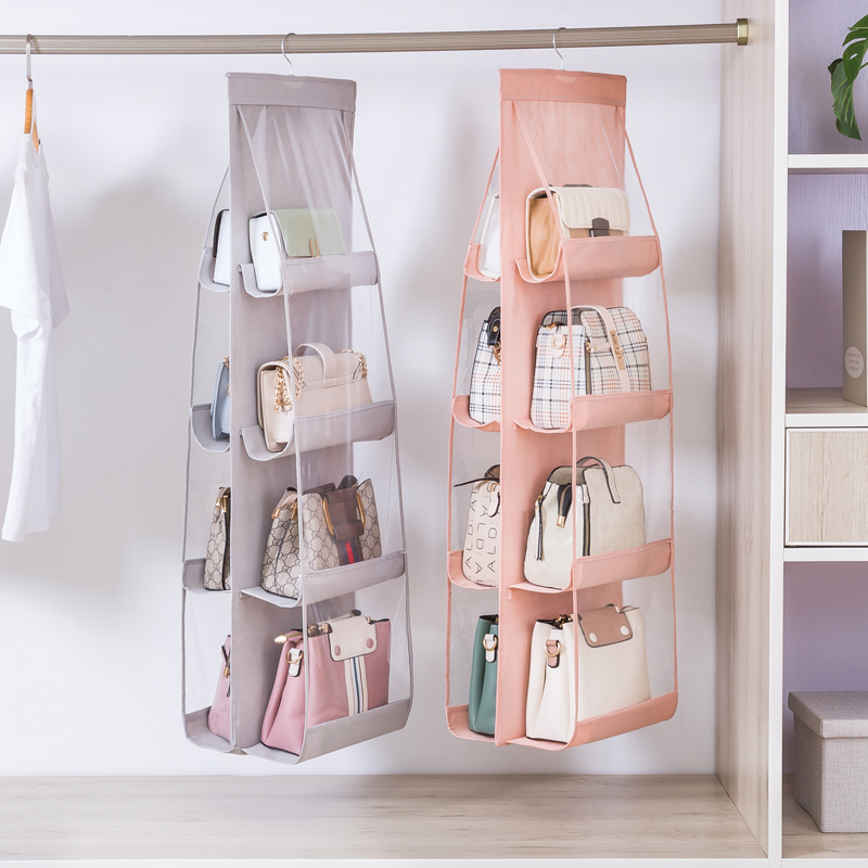 包包收纳袋挂袋布艺家用防尘省空间悬挂式包整理收纳架子收纳