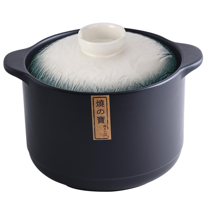 陶煲王单柄砂锅1.5L干烧不裂煲汤炖锅煮粥小号1-2人长柄陶瓷奶锅带把手