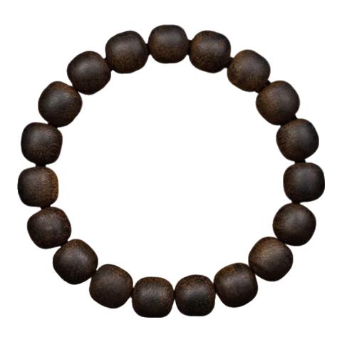 达隆越南芽庄白奇楠沉香手串天然文玩老料九分沉桶珠单圈佛珠手链男女 【素珠款】白奇楠沉香