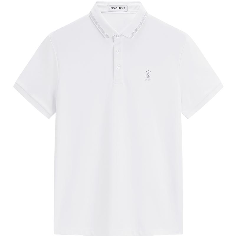 太平鸟男装夏季凉感短袖Polo衫男士冰丝透气休闲商务翻领T恤