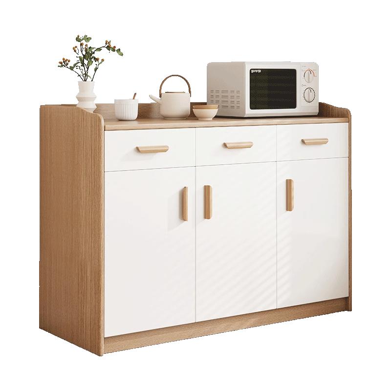 餐边柜茶水柜客厅靠墙柜子储物柜实木色收纳矮柜置物柜家用备餐柜