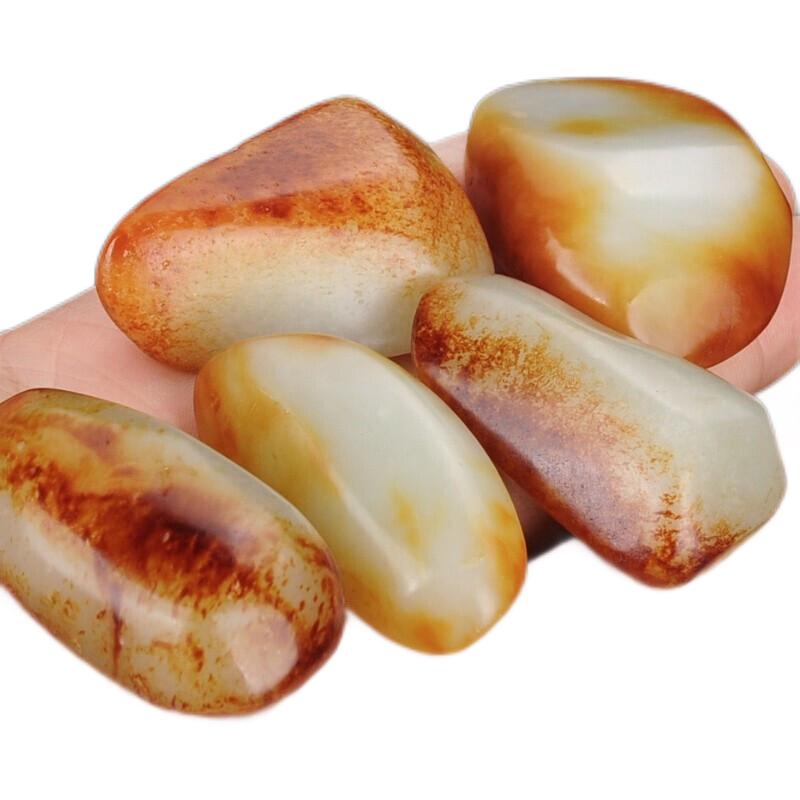 映和 新疆和田玉籽料原石皮把件和田白玉籽料原石玩料把玩件吊坠