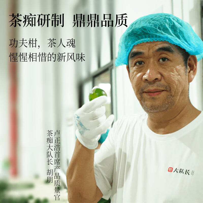 卢正浩新会小青柑普洱茶熟茶龙井柑茶普洱柑茶组合赠礼袋 龙井柑茶普洱柑茶组合 150g*2罐