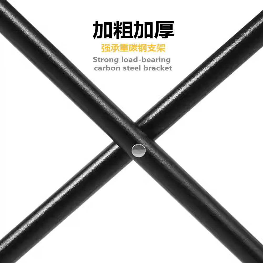 月逸清辉户外可折叠月亮椅露营钓鱼椅一件收纳出行桌椅套装躺椅午休椅装备 【六层夹棉+超强加固】-曜石黑300斤承重