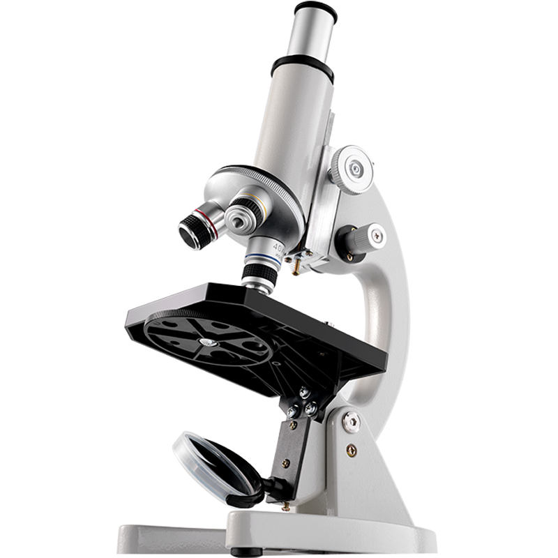 得力光学显微镜初中生小款生物课本同步儿童科学实验室台式专业级可看细胞手持高倍高清手机便携细菌