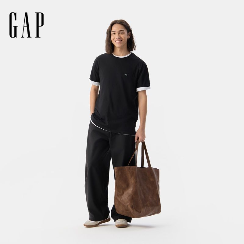 Gap男女装2025春季纯棉logo短袖T恤常规基础款上衣美版502022
