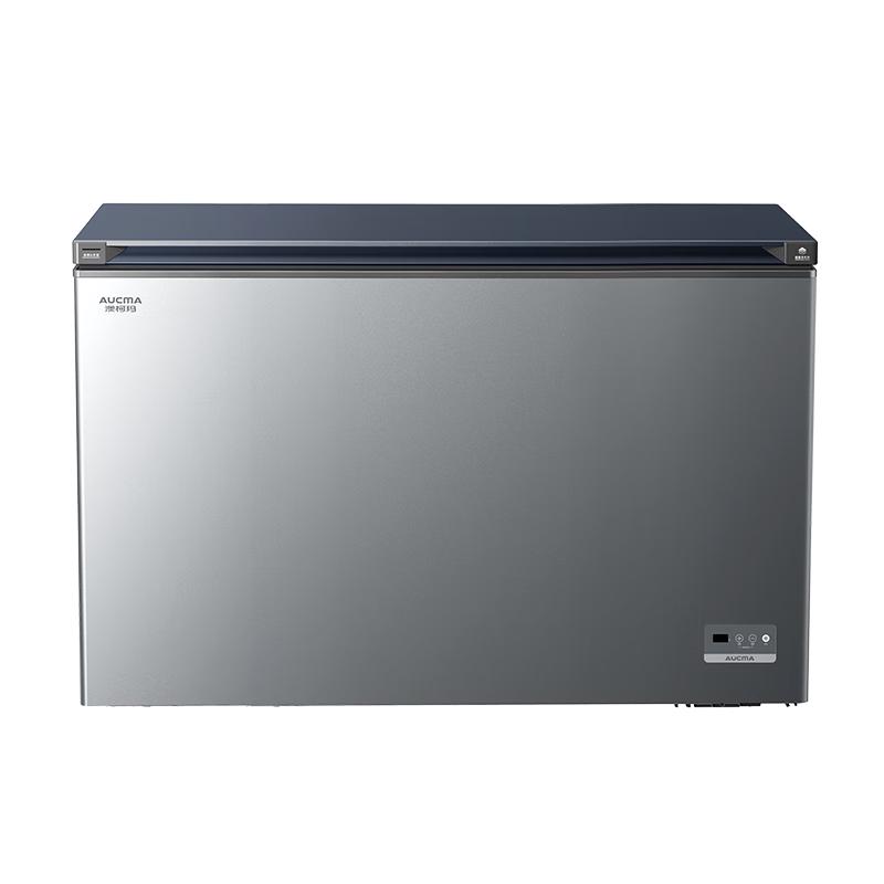 澳柯玛（AUCMA）312升家用减霜冰柜 大容量商用冷藏柜冷冻柜 超低温电控卧式冰箱 一级能效 蓝擎系列 BC/BD-312DHX 【蓝擎撞色】 312L 深冷电子控温