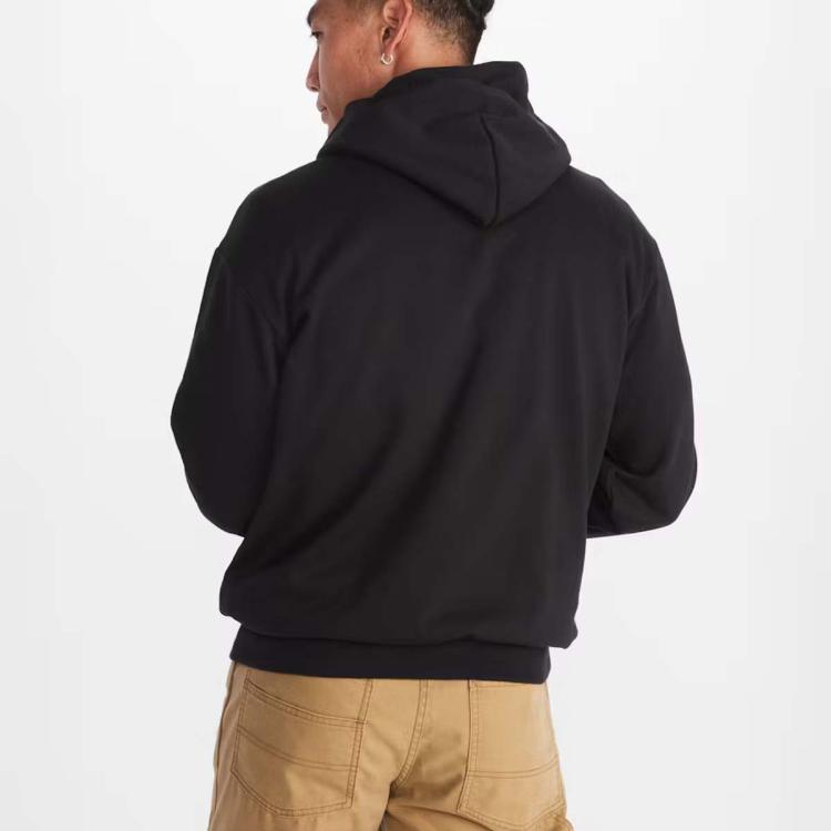 Marmot尺码偏大 土拨鼠  男士潮流经典LOGO款连帽卫衣