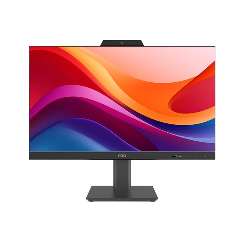 AOC一体机电脑 23.8英寸商务办公台式机 商用家用高性能全套整机 （i5-13420H 高清摄像头） 23.8英寸i5-13420H 16G+512G固态