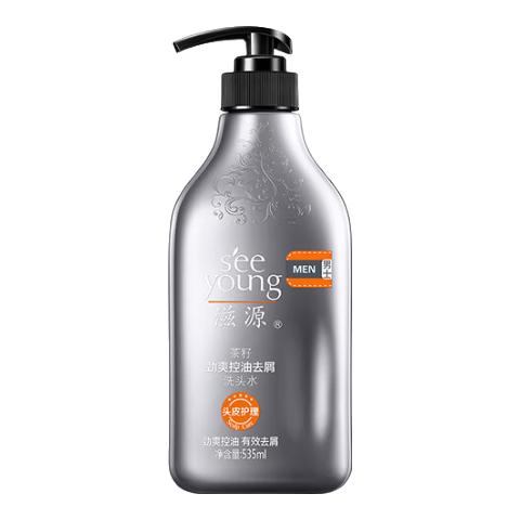 seeyoung 滋源 男士茶籽劲爽控油去屑洗发水 535ml