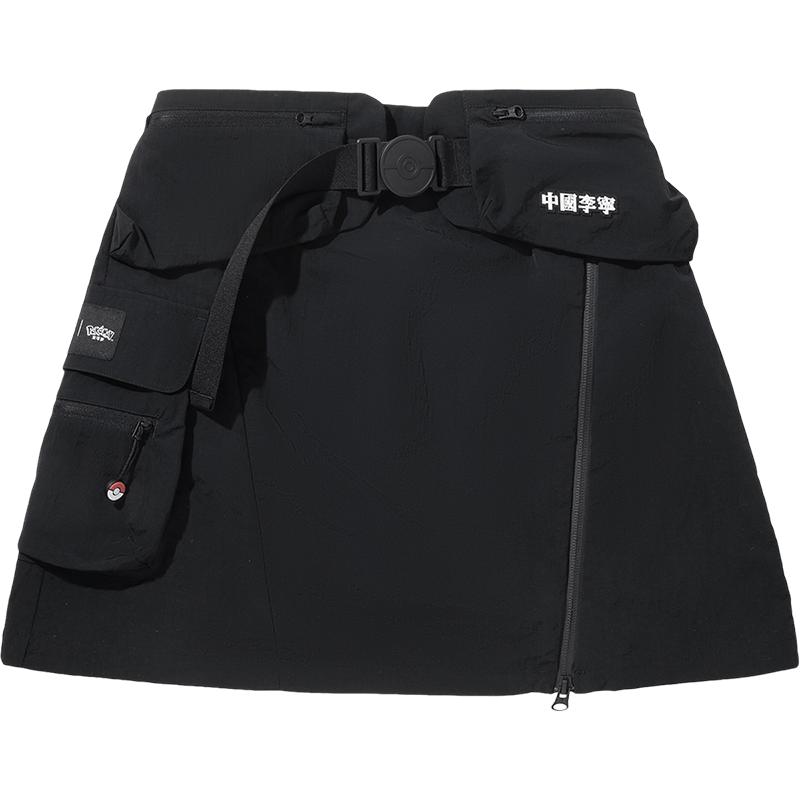 中国李宁 LI-NING宝可梦联名系列短裙女士2025女装秋季运动服