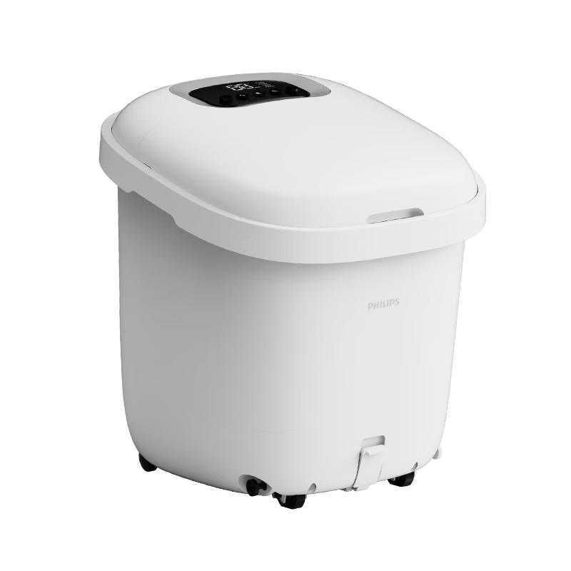 飞利浦泡脚桶躺泡免洗电动按摩足浴盆UV杀菌小白桶智能加热泡脚盆3222F 中秋 实用 