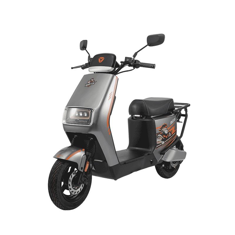 雅迪【清仓】智跑02电动自行车智能高端神车大动力外卖车电动车锂电通勤上班电瓶车新国标 智跑02奶油白【带电池，性能均衡】