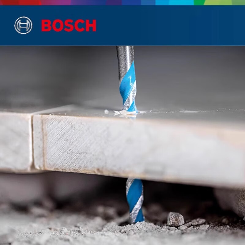 博世（BOSCH）六角柄瓷砖钻头玻璃陶瓷多功能水泥钻头合金打孔三角钻头 6mm